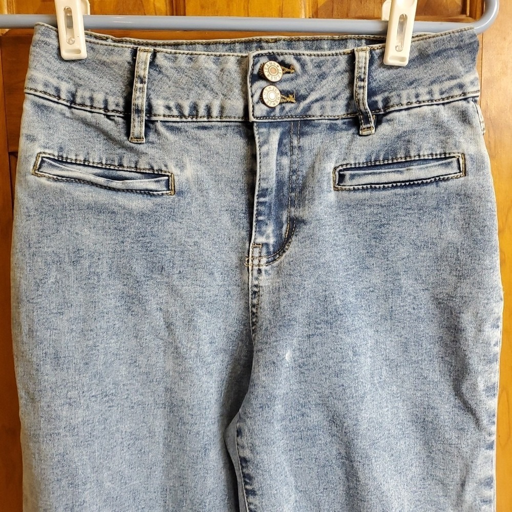 Sidefeel Women's Wide Leg Stretch Jeans 26x29 High Rise Denim‎ Pants